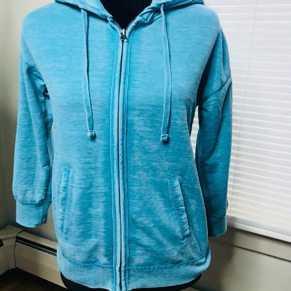 🐠 SALE 5 for $25 • Casual Cozy Turquoise Hoodie - Picture 3 of 5